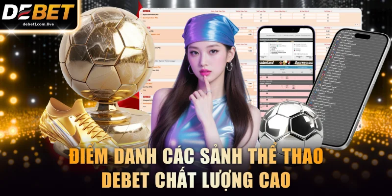 Điểm danh các sảnh thể thao DEBET chất lượng cao